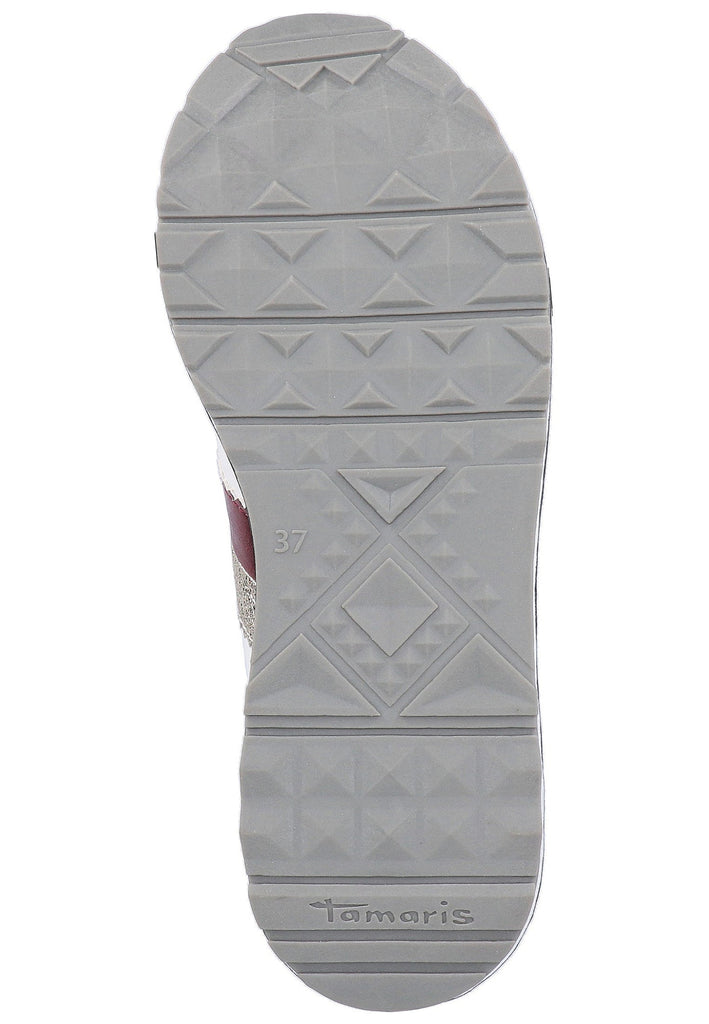 Tamaris Sneaker Lederimitat/Textil Weiß - surf4shoes