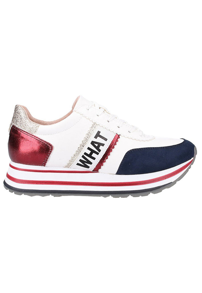 Tamaris Sneaker Lederimitat/Textil Weiß - surf4shoes