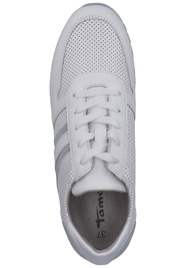 Tamaris Sneaker Leder/Textil Weiß - surf4shoes