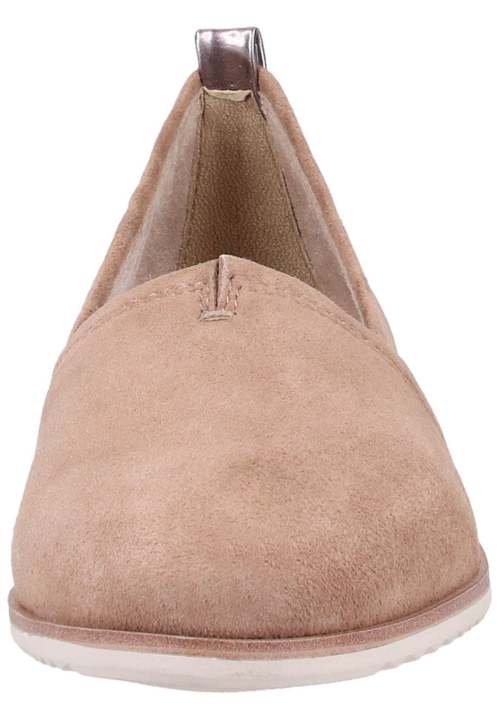 Tamaris Slipper Veloursleder/Textil Braun - surf4shoes