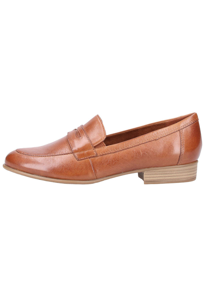 Tamaris Slipper Leder Cognac - surf4shoes