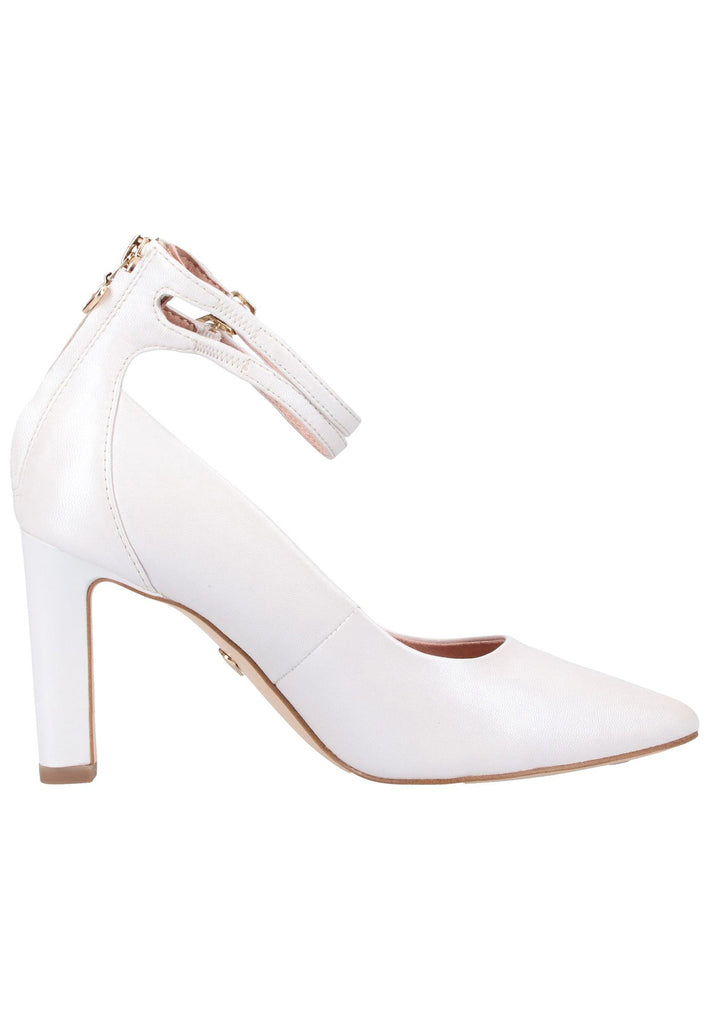 Tamaris Pumps Leder Weiß - surf4shoes