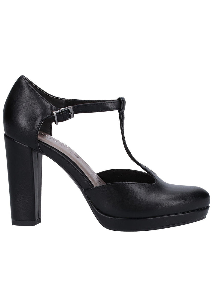 Tamaris Pumps Lederimitat Schwarz - surf4shoes