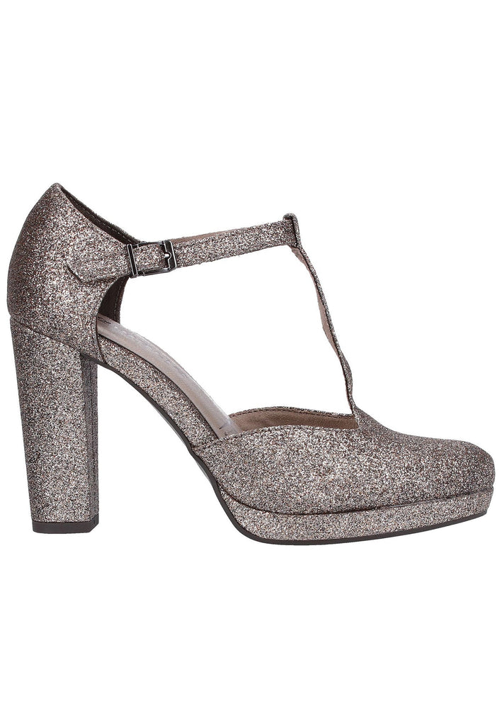 Tamaris Pumps Lederimitat Grau - surf4shoes