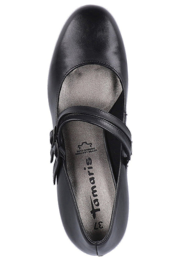 Tamaris Pumps Leder Schwarz - surf4shoes