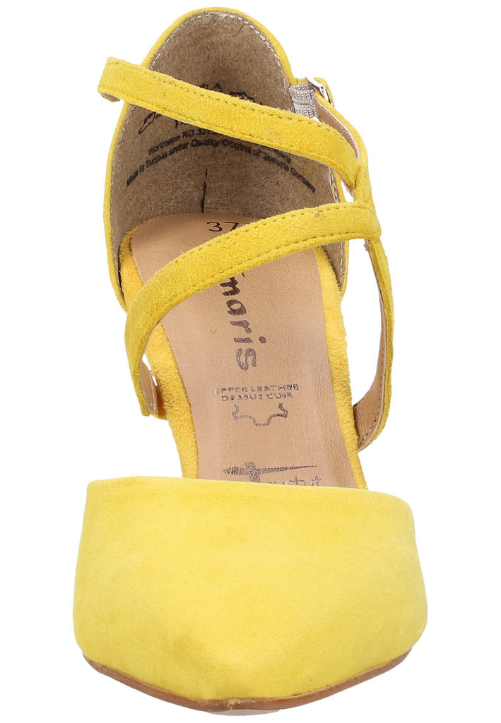 Tamaris Pumps Veloursleder Gelb - surf4shoes