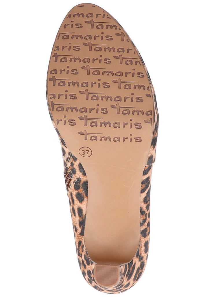 Tamaris Stiefelette Textil Leopard - surf4shoes