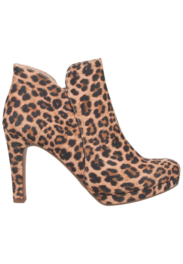 Tamaris Stiefelette Textil Leopard - surf4shoes