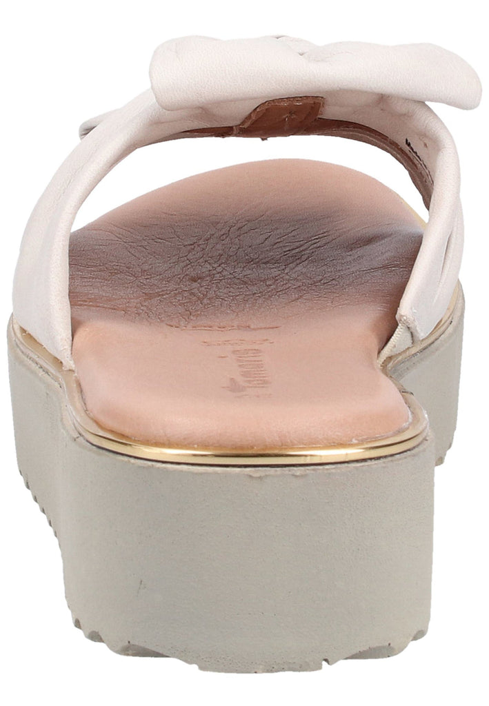Tamaris Pantoletten Leder Elfenbein - surf4shoes