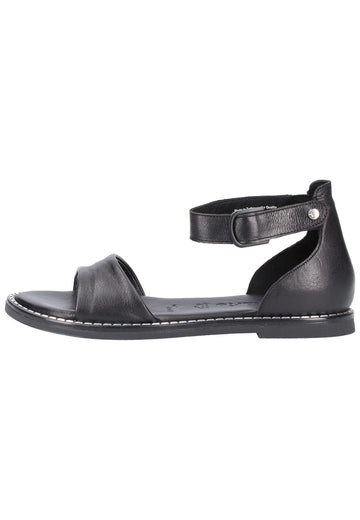Tamaris Sandalen Leder Schwarz - surf4shoes