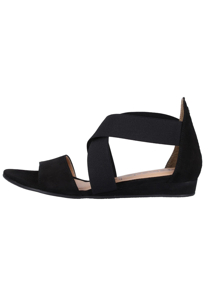 Tamaris Sandalen Veloursleder/Textil Schwarz - surf4shoes