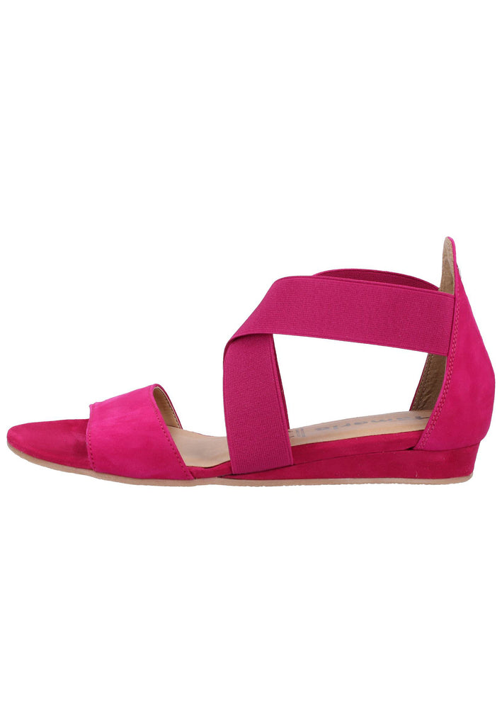 Tamaris Sandalen Veloursleder/Textil Pink - surf4shoes