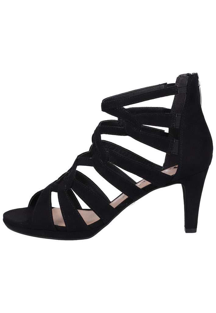 Tamaris Sandalen Textil Schwarz - surf4shoes