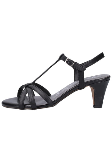 Tamaris Sandalen Leder Schwarz - surf4shoes