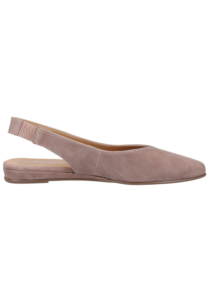 Tamaris Ballerinas Leder Taupe - surf4shoes