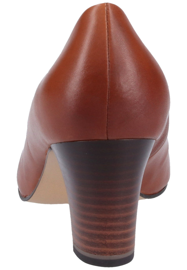 Tamaris Pumps Leder Cognac - surf4shoes