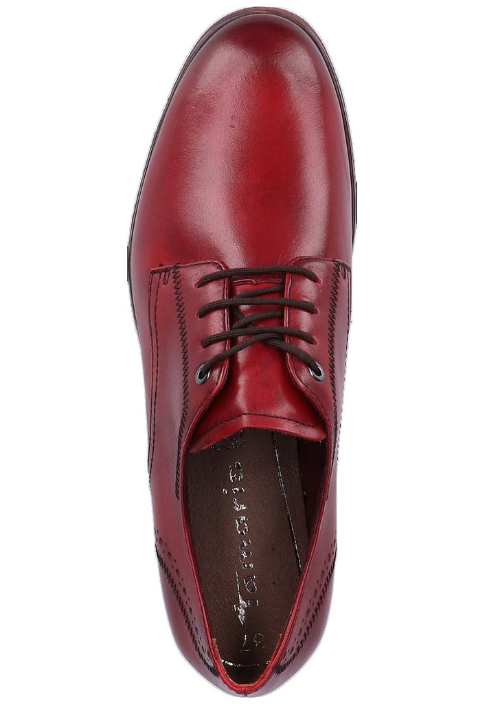 Tamaris Halbschuhe Leder Rot - surf4shoes