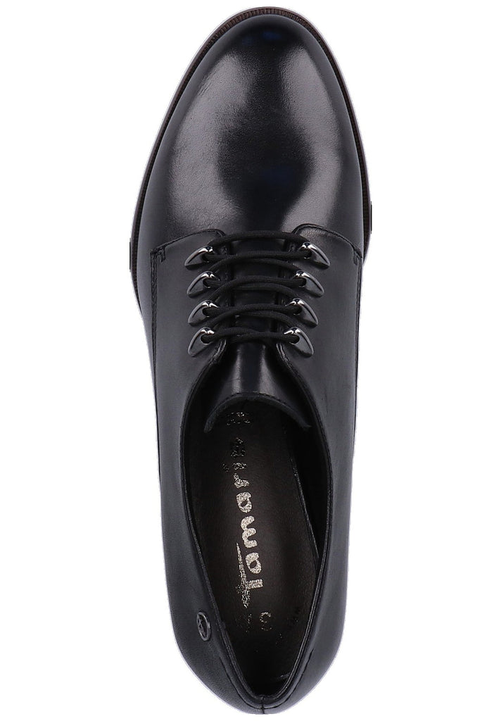 Tamaris Halbschuhe Leder Schwarz - surf4shoes