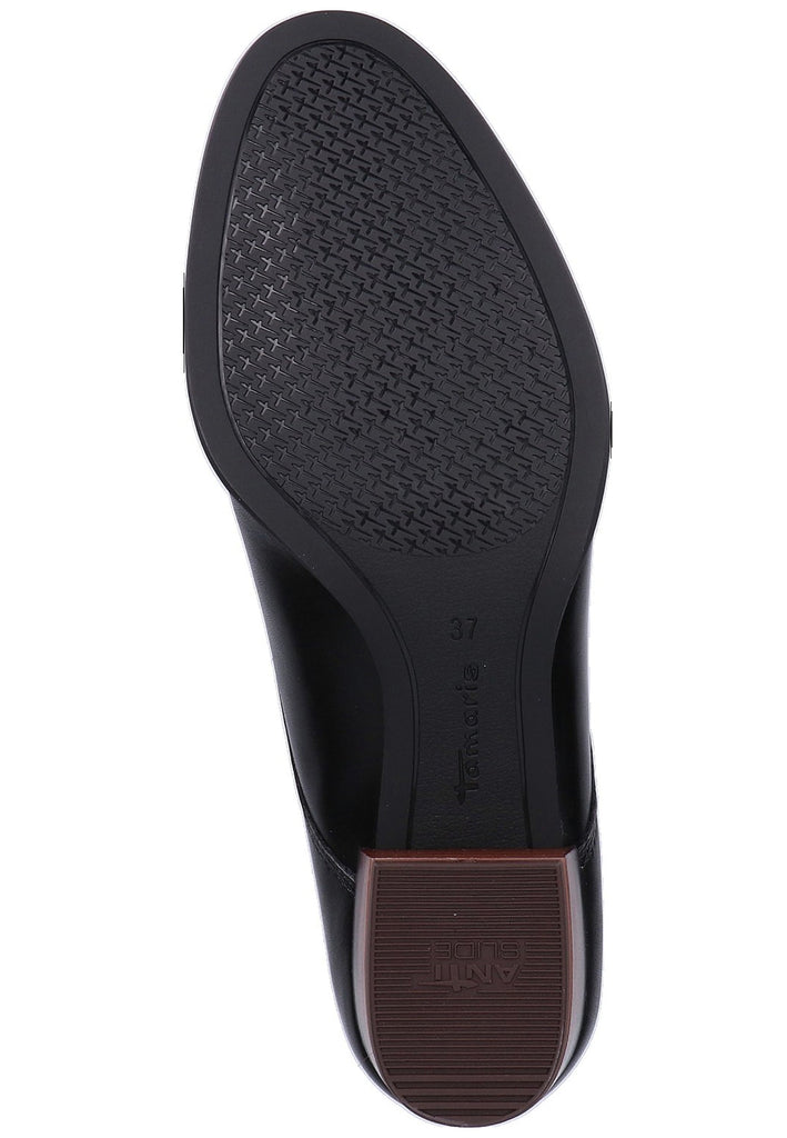 Tamaris Halbschuhe Leder Schwarz - surf4shoes