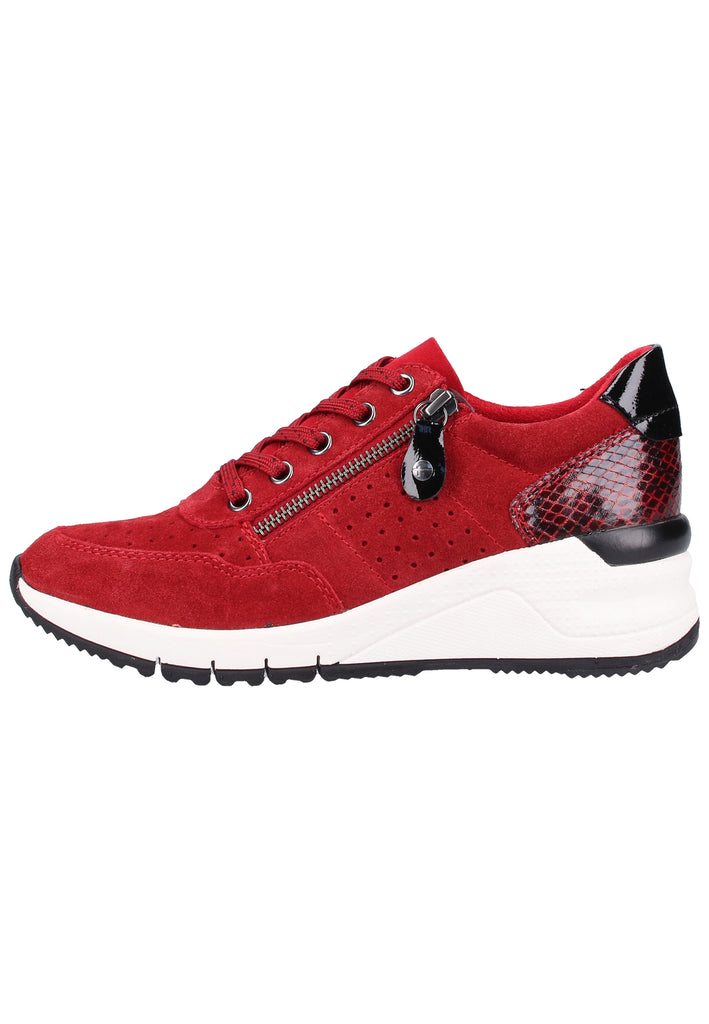 Tamaris Sneaker Leder/Textil Rot - surf4shoes