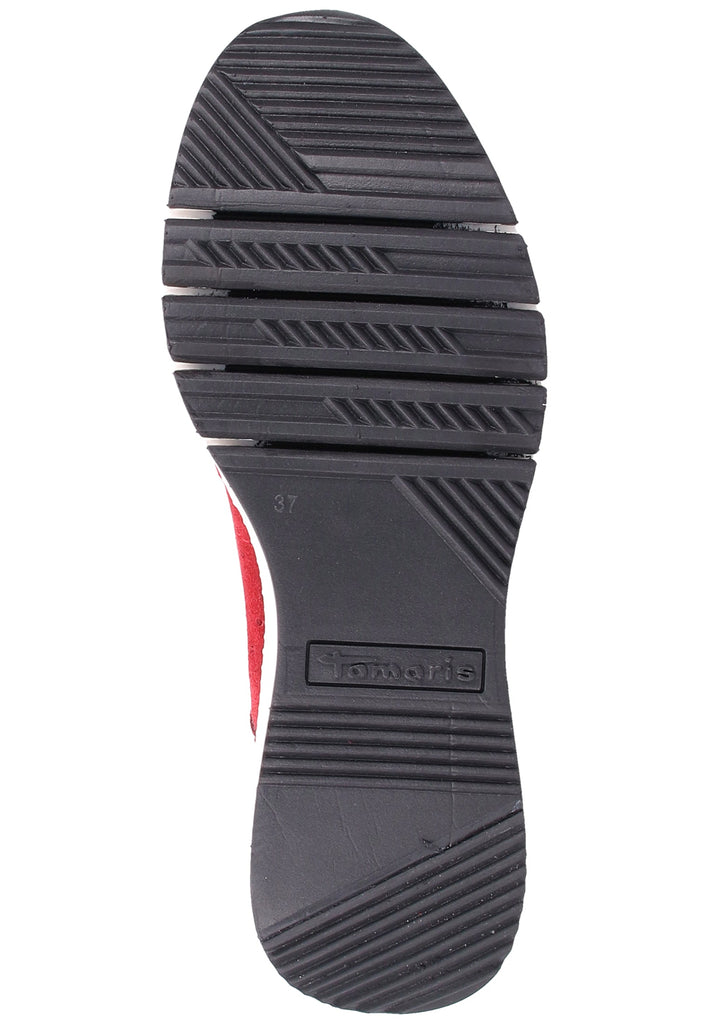 Tamaris Sneaker Leder/Textil Rot - surf4shoes