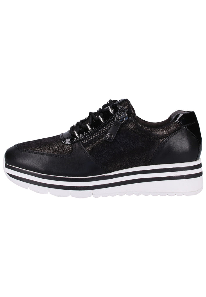Tamaris Sneaker Leder/Synthetik Schwarz - surf4shoes