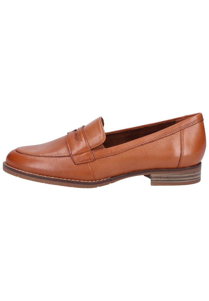 Tamaris Slipper Leder Cognac - surf4shoes