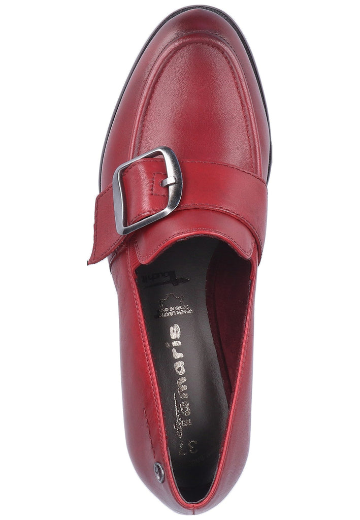 Tamaris Pumps Leder Rot - surf4shoes