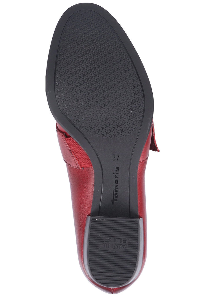 Tamaris Pumps Leder Rot - surf4shoes