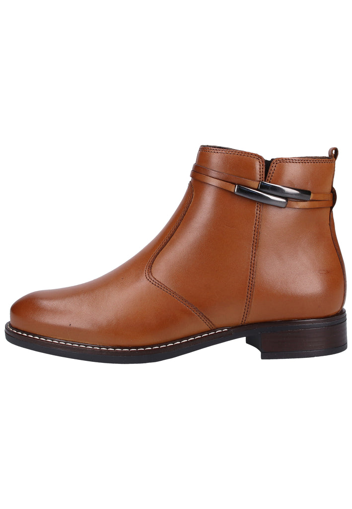 Tamaris Stiefelette Leder Nuss - surf4shoes