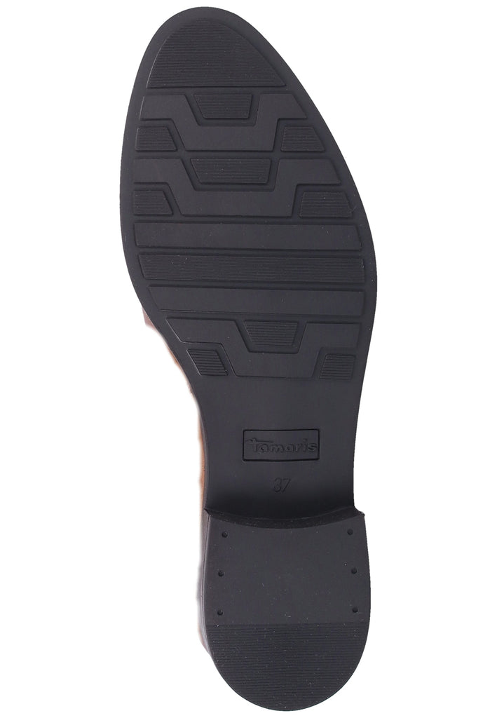 Tamaris Stiefelette Leder Nuss - surf4shoes