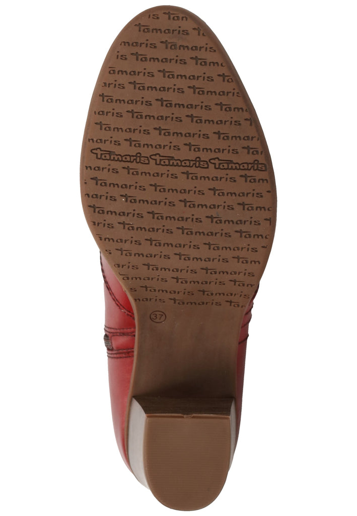 Tamaris Stiefelette Leder Rot - surf4shoes