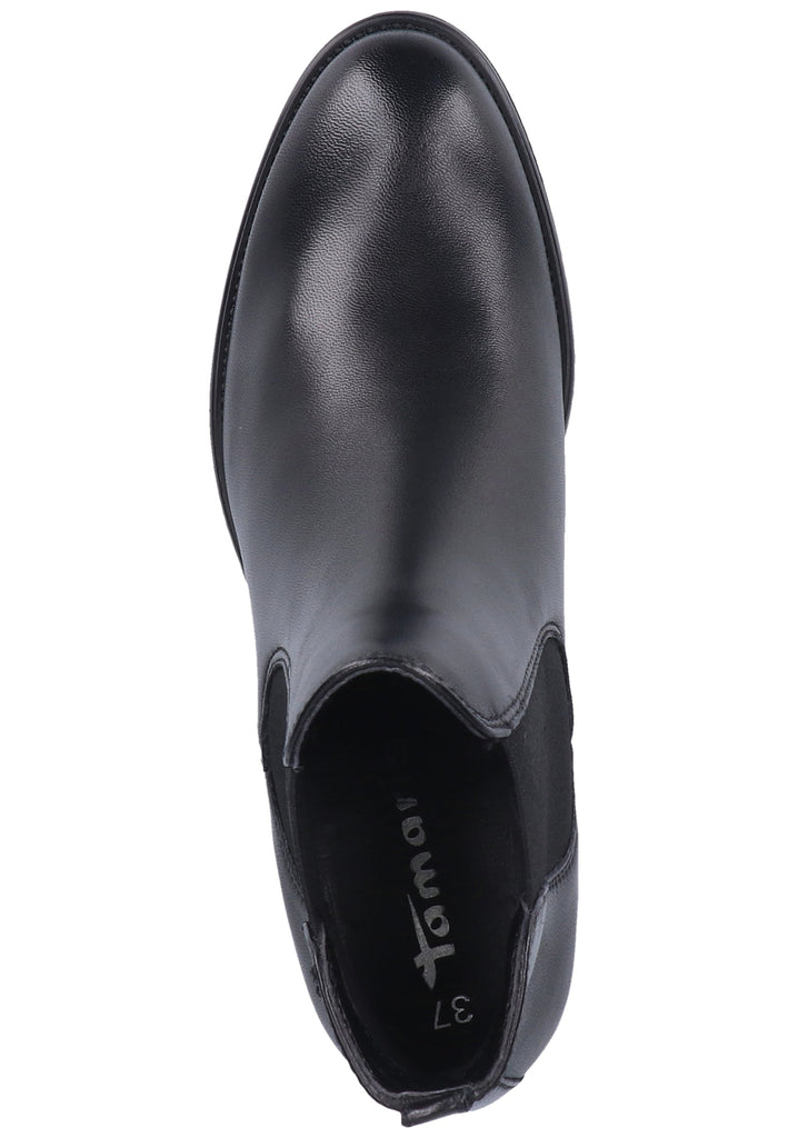Tamaris Stiefelette Leder Schwarz - surf4shoes