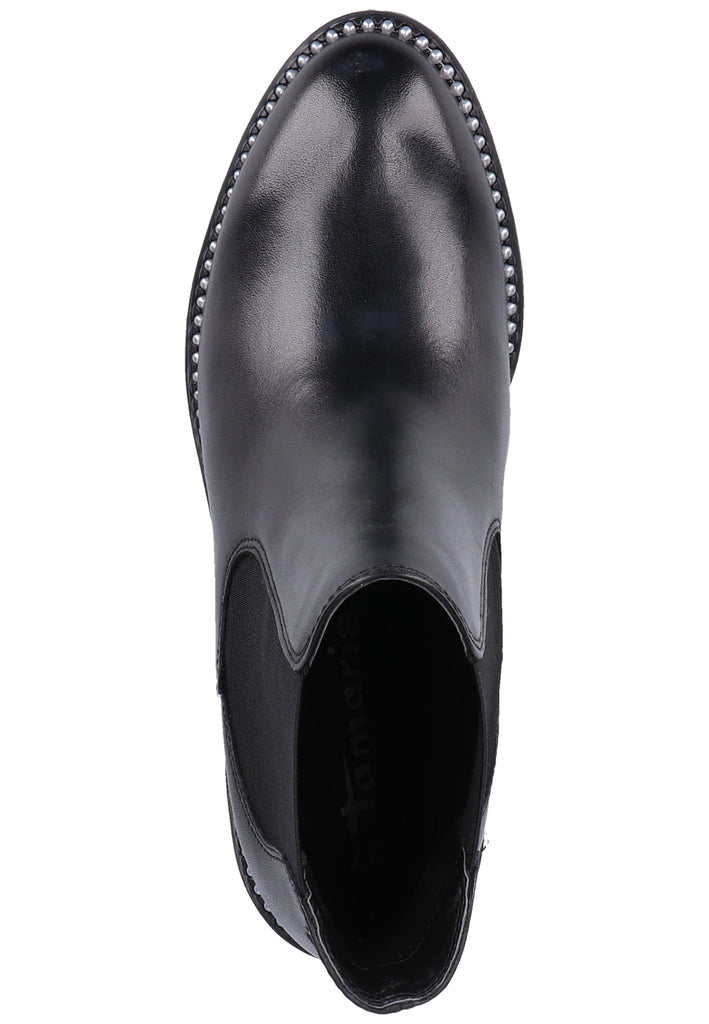 Tamaris Stiefelette Leder Schwarz - surf4shoes