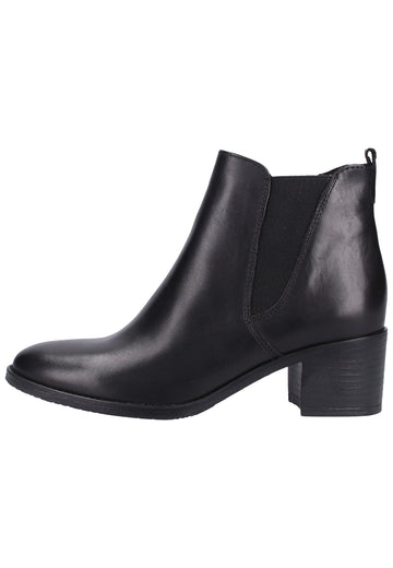 Tamaris Stiefelette Leder Schwarz - surf4shoes