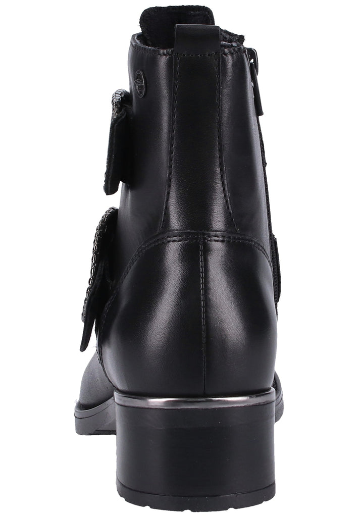 Tamaris Stiefelette Leder Schwarz - surf4shoes