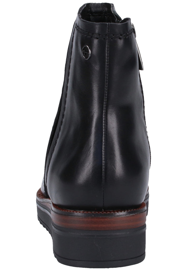 Tamaris Stiefelette Leder Schwarz - surf4shoes
