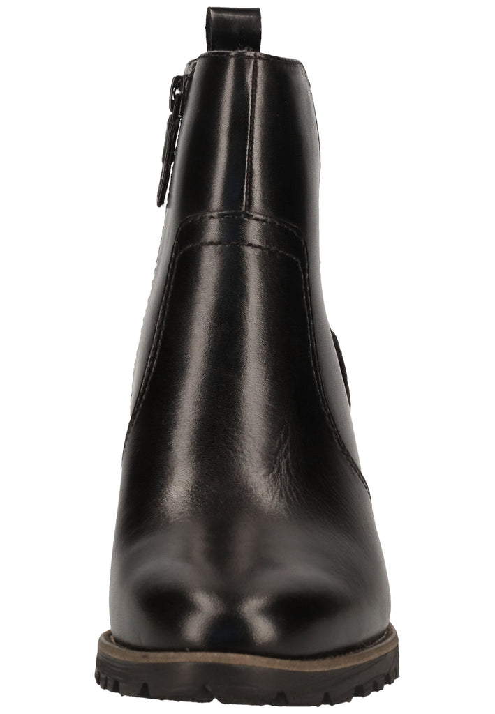 Tamaris Stiefelette Leder/Synthetik Schwarz Warmfutter - surf4shoes