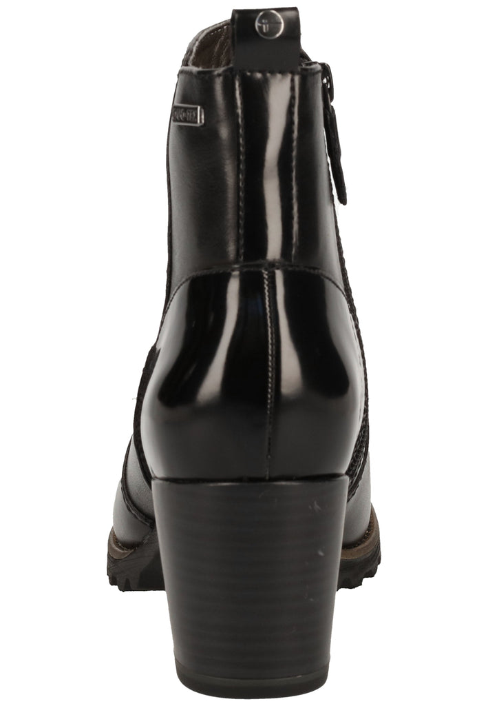 Tamaris Stiefelette Leder/Synthetik Schwarz Warmfutter - surf4shoes