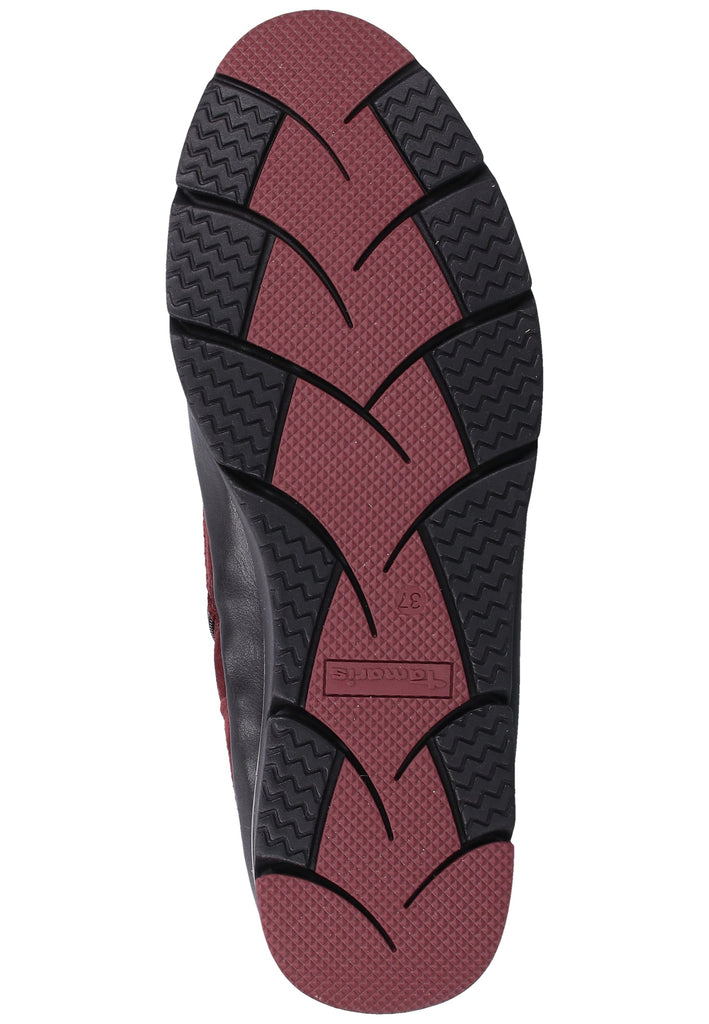 Tamaris Stiefelette Leder/Synthetik Bordeaux - surf4shoes