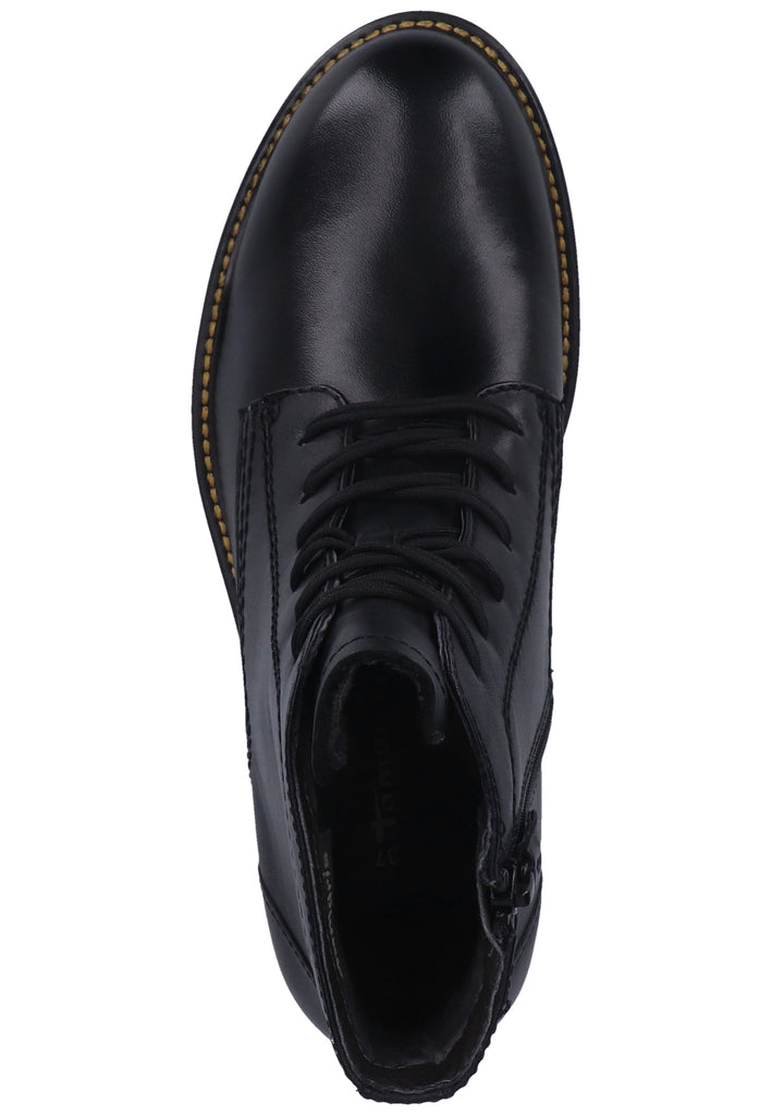Tamaris Stiefelette Leder Schwarz - surf4shoes
