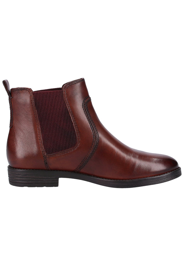 Tamaris Stiefelette Leder Cognac - surf4shoes