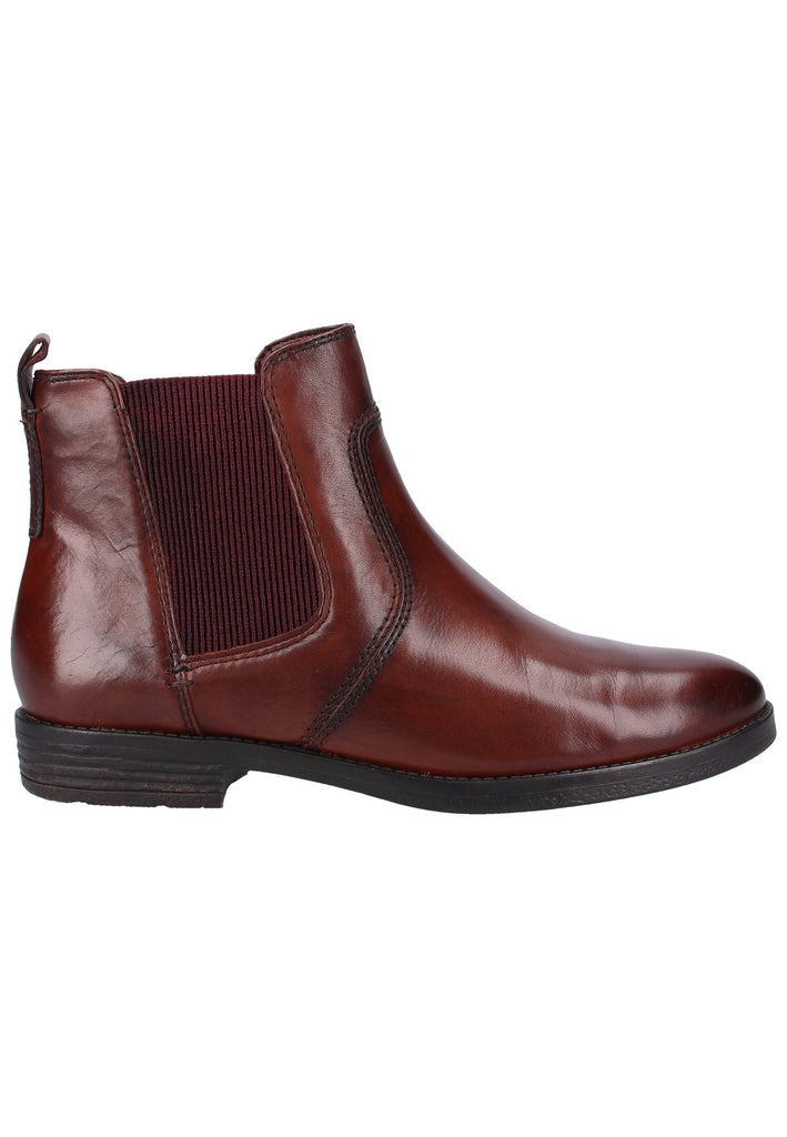 Tamaris Stiefelette Leder Cognac - surf4shoes