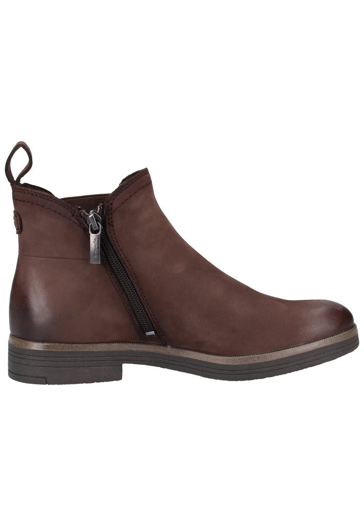 Tamaris Stiefelette Nubukleder Mocca - surf4shoes