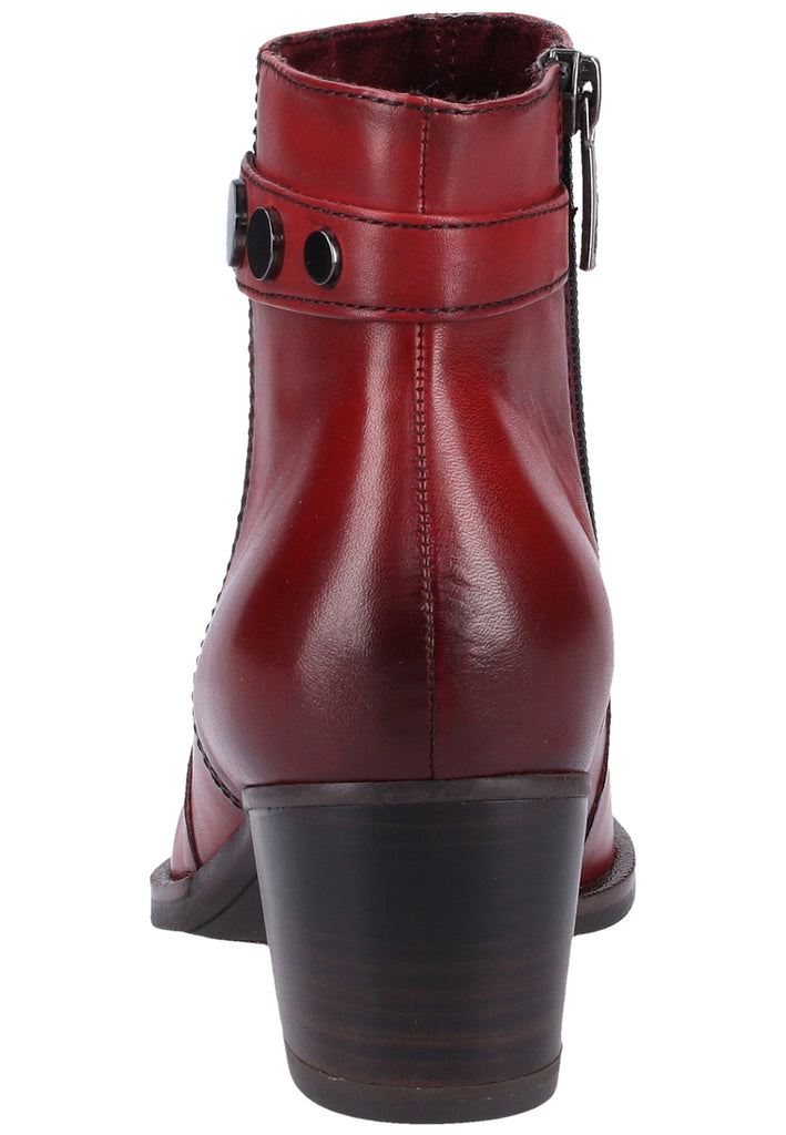 Tamaris Stiefelette Leder Rot - surf4shoes