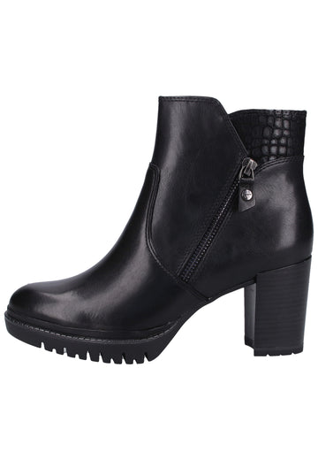 Tamaris Stiefelette Leder/Synthetik Schwarz - surf4shoes
