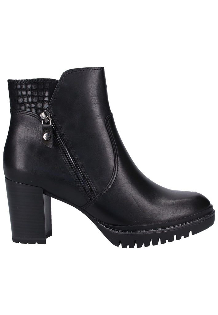 Tamaris Stiefelette Leder/Synthetik Schwarz - surf4shoes