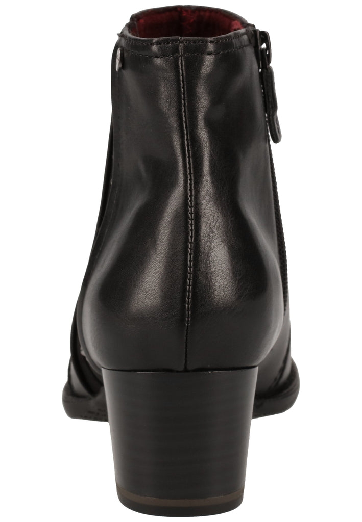 Tamaris Stiefelette Leder/Textil Schwarz - surf4shoes