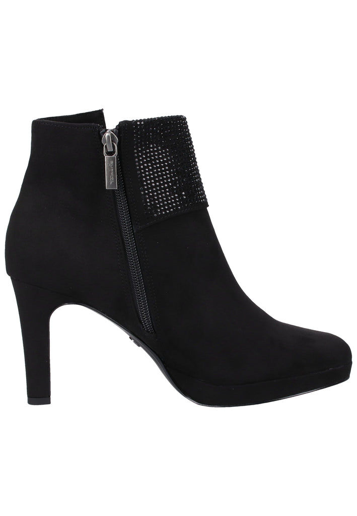 Tamaris Stiefelette Lederimitat Schwarz - surf4shoes