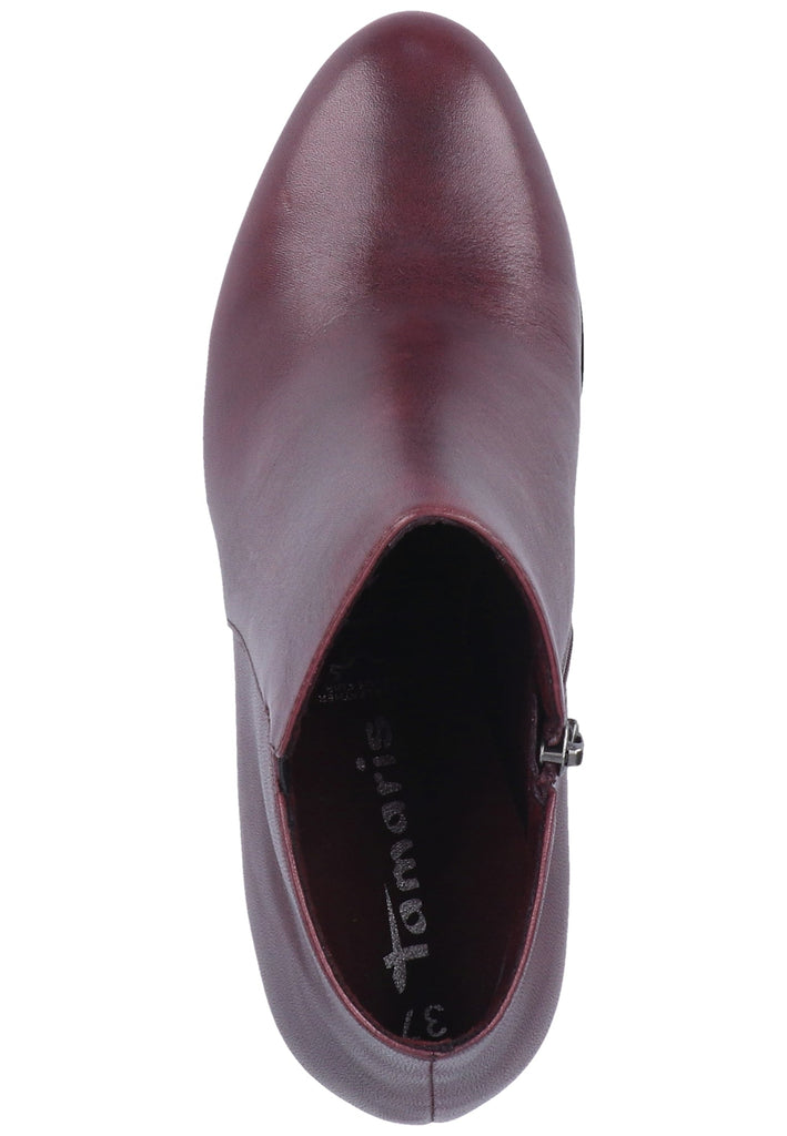 Tamaris Stiefelette Leder Bordeaux - surf4shoes